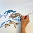 Деревянный набор для раскашивания 3D. Дельфин